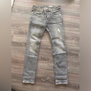 TWO (2) ALL SAINTS CIGARETTE DENIM M SIZE 32 WAIST (Black and Grey Pair)